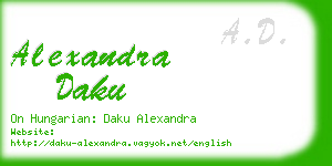 alexandra daku business card